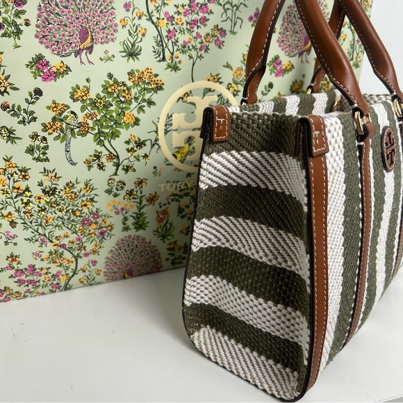 NWT Tory Burch Blake Striped Small Tote - Picture 12 of 13